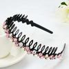 Venda por atacado Internet celebridade dentada antiderrapante faixa de cabelo faixa de cabelo das mulheres hairpin grampo de cabelo cocar feminino all-match strass cabelo pressionando anel de cabelo