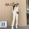 Conjunto Deportivo Casual para Mujer 2026 Principios de Primavera Nuevo Estilo Coreano Sudadera con Capucha Pantalones Jogger de Cintura Alta con Cordón Conjunto de Dos Piezas