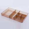 A2804 Caja de Almacenamiento con Cajones Caja Divisoria de Cocina Plástico Transparente Japonés Clasificación Gabinete de Vajilla Gabinete de Cosméticos Acabado