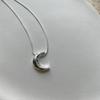 Cadena para suéter joyería para mujer Collar de luna creciente simple versátil moda nicho avanzado exquisito lujo ligero accesorios de otoño e invierno