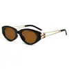 Jennie mismo estilo gafas de sol de ojo de gato de moda para mujer, retro, patillas huecas, alta calidad, protección UV, gafas de sol para fotografía callejera