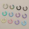 Pendientes de moda de venta caliente color sin clip para la oreja sin agujero para la oreja pendientes de anillo para la nariz redondos clip invisible para la oreja 13 mm