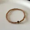Simple Jilihe Nuevo Cordón de Mano con Cuentas Chinas Patrón de Piedra Natural Fresca Pura Ojo de Gato de Carretera Cordón de Mano