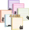 Anotações adesivas temáticas de gato criativas transfronteiriças para escritório e estudo, destacáveis e reutilizáveis, personalizáveis com logotipo