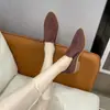 Zapatos Planos de Tacón Grueso con Punta Fina y Boca Profunda para Mujer, Zapatos Planos de Deslizamiento de Moda, Versátiles y Cómodos para Mujer, Nuevo Estilo Primavera y Otoño 2025