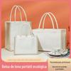 Bolsa de Lona Tamanho Personalizado 1Ogo Bolsa de Lona Impermeável Laminada Bolsa de Almoço Bolsa de Mão Lisa Bolsa para Presente Publicitário
