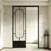 Estética Retro Dinastía Song Sistema Perfecto Cocina Puerta Deslizante de Tres Secciones Estudio Dormitorio Mampara de Cristal Barra Colgante Puerta Deslizante