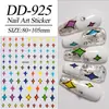 Adesivos de Unha Estrela de Cinco Pontas Dopamina, Versáteis Flores Coloridas Planas e Estrelas de Quatro Pontas Adesivos de Unha DIY, Estilo Dd