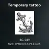 Tatuajes Temporales Cruzados Ancla Brújula Cruz Hierbas Impermeables de Larga Duración 7~15 Días Tatuajes para Brazos de Hombres y Mujeres
