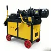 Máquina laminadora de barras de acero sitio de construcción Máquina laminadora de barras de acero de rosca recta eléctrica operación simple HGS-40 máquina laminadora de barras de acero
