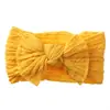 Nuevos Accesorios para el Cabello de Bebé Europeos y Americanos Diadema Banda para el Cabello de Nylon para Bebés Paquete de Cabello con Lazo Ancho Jacquard