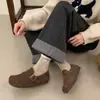 Zapatos Birkenstock de Piel Genuina con Suelas Ultraligeras, Nuevos Zapatos Planos Retro Birkenstock 2025, Zapatos de Tacón Bajo Plano, Zapatos de Gamuza de Vaca