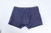 Ropa interior de leopardo pantalones boxer malla transpirable entrepierna inferior cintura hombres jóvenes ropa interior cómoda pantalones boxer a rayas venta al por mayor