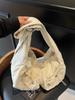 Bolso Bandolera para Mujer, Bolso Plegado de Cordón de Gama Alta Versátil Ligero Acolchado, Bolso Tote Cruzado, Bolso de Mujer, Mochila Dulce para Estudiante