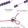 Accesorios de bricolaje de crochet, hilo de cuentas, herramienta, gancho para cuentas, camiseta, texto de cabeza de Buda, juego de camiseta, crochet pequeño fino