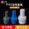 Junta de pagoda de PVC diente exterior rosca exterior rosca interior tornillo interior diente interior adhesivo diámetro variable recto plástico tubería blanda y dura conexión rápida