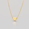 Europeo y Americano Transfronterizo 2024 Nuevo Cadena Clavícula Versátil Collar Sexy en Forma de Corazón Nicho Lujo Ligero Simple Forma de Corazón Mujeres