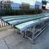 Esteira Transportadora Pequena, Linha de Montagem Antiestática, Linha de Produção de PVC, Esteira Transportadora de Entrega Expressa em Aço Inoxidável