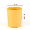 Atacado 508 (7084) Copo de Vela Colorido Fosco com Tampa 220ml Suporte de Vela para Aromaterapia Joias DIY Enfeites