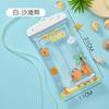 Llavero de dibujos animados con pantalla táctil, bolsa impermeable para teléfono móvil al por mayor, playa, buceo, juego universal para teléfono móvil, bolsa impermeable transparente con cámara de aire