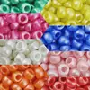 Cuentas de Barril 6*9mm Efecto Perlado Pony Beads Agujero Grande Trenza de Cabello Sucio Cuentas Trenzadas Pulsera de Cuentas Sueltas Accesorios para Joyería DIY