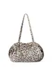 2025 Nuevo Diseño de Estampado de Leopardo Otoño e Invierno Bolso de Axila para Mujer Gran Capacidad Escuela Trabajo Ropa Retro Versátil Bolso Bandolera