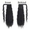 Peluca de Cola de Caballo Sintética Personalizada para Amazon, Estilo Europeo y Americano Fibra Sintética Cabello Largo Naturalmente Rizado Cola de Caballo Sintética