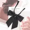 Gravata borboleta JK vermelha lisa para estudante, Gravata borboleta brilhante de uniforme de marinheiro, Lenço verde, Gravata de pescoço preta triangular japonesa