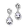 Brincos de zircônia AAA em formato de gota, personalidade da moda europeia e americana, temperamento feminino, bonitos, curinga, grande marca, vendas diretas da fábrica