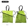 Bolsa de Cordão Leve para Viagem Amazon Poliéster Malha Splicada Bolsa de Armazenamento com Cordão Mochila Esportiva Portátil Ajustável
