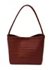 Bolsa Feminina de Luxo de Nicho Yue Zi Trançada 2026 Nova Estilo Coreano Bolsa Saco Retrô Casual Ombro Bolsa de Mão