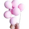 Color arcilla sin base de confesión al por mayor color macarrón botella de perfume de mesa con globos decoración de pastel para hornear