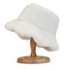Sombrero de pescador retro para otoño e invierno, resistente al viento y al sol, con protección contra el frío y todo tipo de combinaciones, con red pequeña y conejo rojo de peluche para mujer