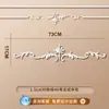 Tira de Borda para Parede de Fundo de TV com Flor de Canto Francês em Linha de PU Imitação de Gesso Tira Decorativa Teto Estilo Europeu Americano