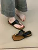 Zapatillas de Medio Uso de Diseño Exclusivo para Mujer para Usar Afuera en Verano 2025 con Faldas para Vacaciones Playa Sandalias Romanas sin Cierre