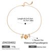 Design silencioso com sensação de estilo clássico Aço inoxidável banhado a ouro 18K com zircônia branca Estrela de manga Amor Mãe Pingente de zircônia branca Colar