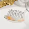 Grampo de Cabelo Acetato Estilo Coreano com Laço e Design de Coroa Alta Fofa para Arrumar Fios Soltos, Grampo Elegante e Gracioso