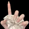 Menina Estilo Miu Desejo Puro Pele Suave Rosa Laço de Ballet Unhas Usáveis Feitas à Mão na França Versátil para o Dia a Dia Removível