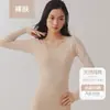 [Algodão Classe A] Algodão Puro Fino 7A Antibacteriano Outono Top Feminino Camada Base Térmica Totalmente Algodão para Meninas