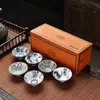 Xícaras de chá das dinastias Tang e Song, xícaras de chá de porcelana azul e branca, xícaras pequenas de cerâmica para kung fu, xícaras individuais, xícaras de mestre, conjuntos de chá, recipientes para chá