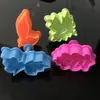 Conjunto de 4 Peças Molde de Biscoito Estéreo Folha Clássica 3D Molde de Bolo Fondant Tipo Empurrador de Frutas para Assar