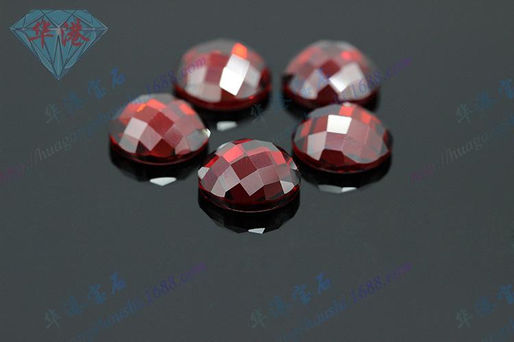 圆形平底龟面石榴红09