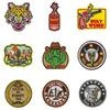 Nuevas Pegatinas de Tela Serie Vaquero Occidental Dibujos Animados Nuevos Parches Bordados Accesorios para Ropa Bolsas Punto Bordado por Computadora