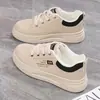Zapatillas Blancas Populares de Suela Gruesa para Mujer, Novedad Primavera 2026 Estilo Coreano Ins Versátiles Casuales Deportivas para Estudiantes