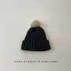 Gorro de Lana para Niños Otoño e Invierno Cálido y a Prueba de Frío Engrosado Lindo Bola de Pelo Gorro de Punto Jersey para Hombres y Mujeres Gorro con Protección para Orejas de Bebé Moderno