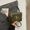 Bolsas de Luxo para Mulheres Outono e Inverno 2025 Nova Popular Versátil Cor Contrastante Bolsa Transversal Super Popular Bolsinha Caixinha Pequena Quadrada