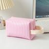 Bolsa de cosméticos transfronteriza de viaje con forma de pastel de PU, bolsa de almacenamiento portátil de gran capacidad para damas, bolsa de lavado de viaje al por mayor