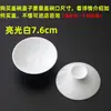 1 pieza se vende individualmente gaiwan de porcelana blanca alta pintado a mano para preparar té tapa roja tetera de porcelana azul y blanca juego de té gongfu de porcelana blanca accesorios