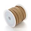5 yardas/rollo Cuerda de cuero de terciopelo coreano Cuerda de piel de venado Terciopelo de doble cara Tejido Pulsera Collar Cuerda 2.7*1.5 mmf5037