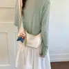 Bolsa transversal simples e doce estilo coreano para mulheres, novo modelo 2026, bolsa versátil de alta qualidade estilo bolinho, bolsa de ombro de moda nicho
